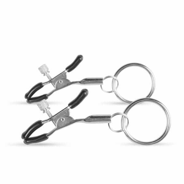 Nippelklämmor med kopplingsring sex bdsm