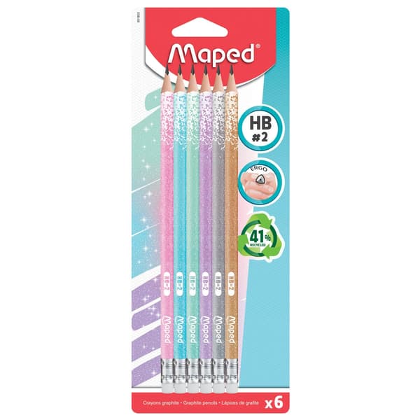 Glitter Glitter Glitter Glitter HB 6 stk. MAPED