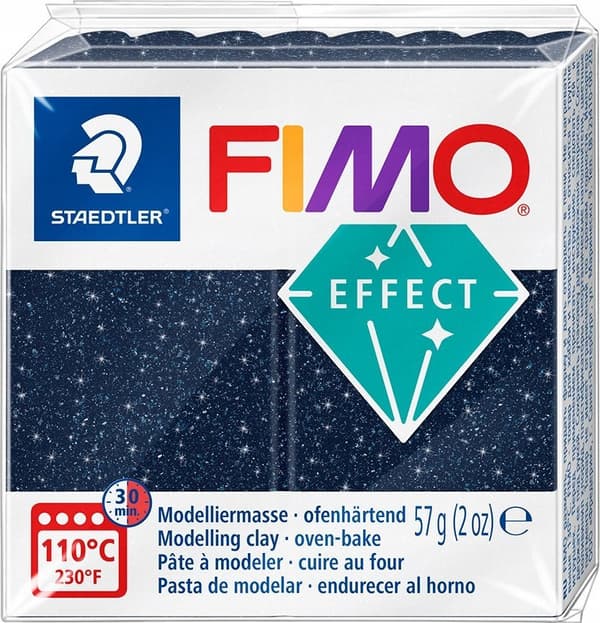 Värmehärdande lera Fimo Effect 57g blå