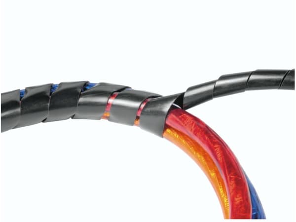 Organizer Hama SPIRAL CABLE COVER 7,5 -30 mm, 2,5m SORT