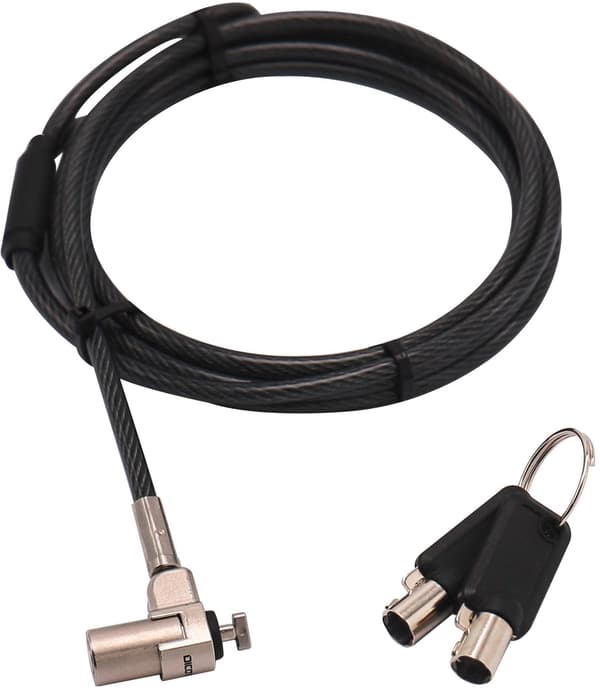 DICOTA Säkerhetskabel T-Lock Ultra Slim V2 huvudnyckel 3x7mm plats