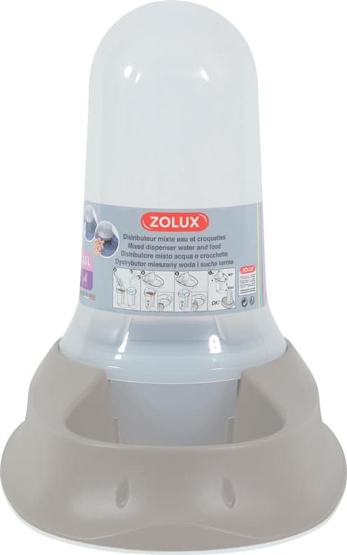Zolux Mat-/Vattenautomat Smart Multireserve ljus bild 2L (474235TAU)