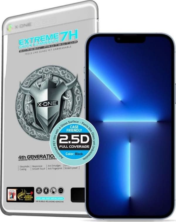 Protektor LCD X-ONE Extreme Shock Eliminator 4. sukupolvi - iPhone 13 Pro Max/14 Plus -puhelimelle