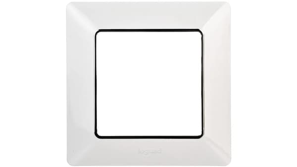 Legrand Valena Life enkelram vit/krom (754031)