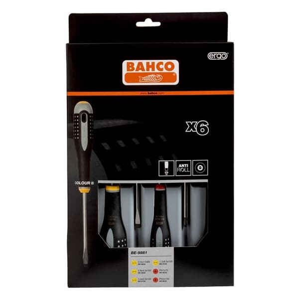 Bahco ERGO borrset 6 delar (BE-9881)