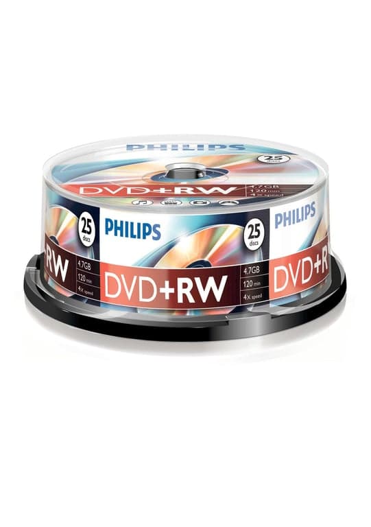Philips DW4S4B25F - DVD+RW x 25 - 4.7