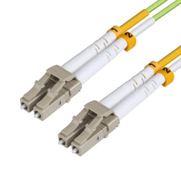 MicroConnect LC/UPC-LC/UPC 2m OM5-kuituverkkokaapeli MM Duplex LSZH OD: 2mm, 0.2dB Limenvihreä