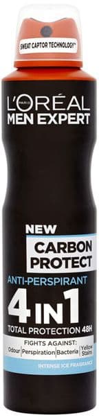 L'Oreal Paris Men Expert Deodorant Spray Carbon Protect 4in1 150ml