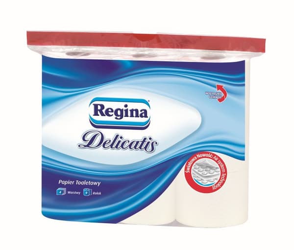 Toalettpapper Regina Delicatis färg: vit 9 st