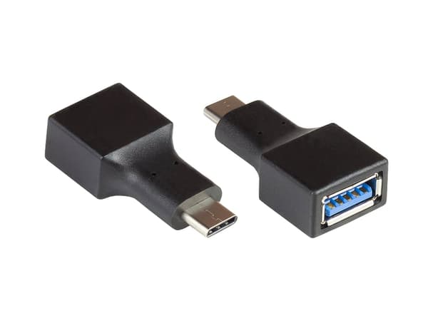 Alcasa Alcasa USB-AD301 USB-adapter kønskifter/kabel Sort