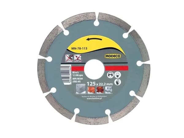 DIAMANTKLINGE, SEGMENTERET 115 MM URANIUM MN-78-112