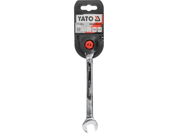 FLAT RING WRENCH WITH RATCHET 20MM