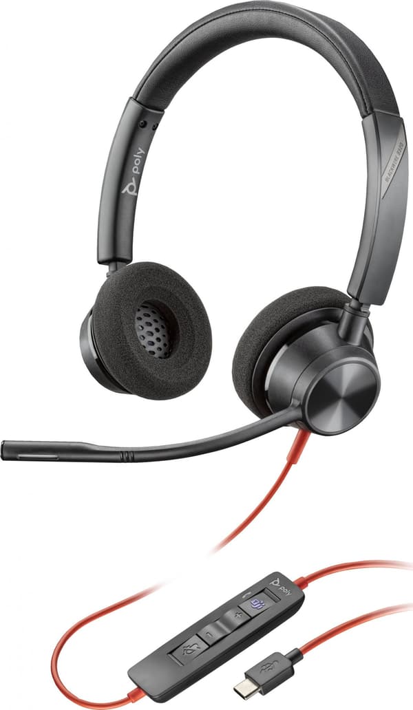 Poly Blackwire 3320 -kuulokkeet (8X220AA)