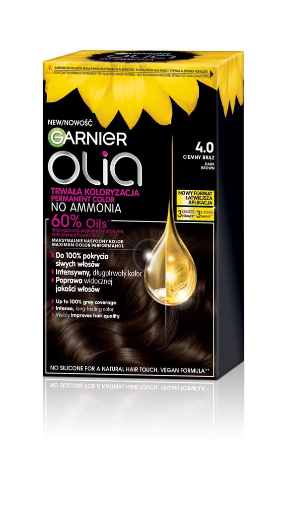 GARNIER Olia Hårfarve Nr. 4.0 Mørkebrun