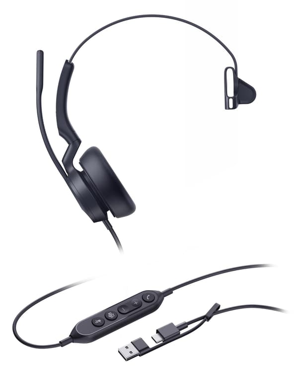 Yealink UH46 Mono Teams USB-C/A -kuulokemikrofoni