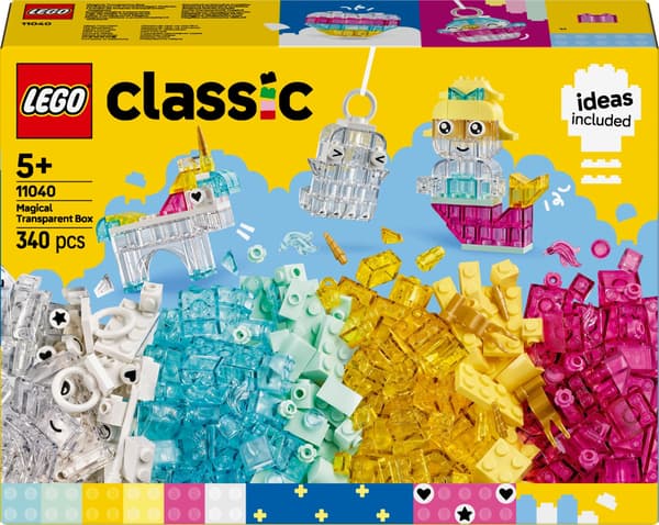 LEGO® Classic Maaginen läpinäkyvä laatikko 11040, 340 osaa