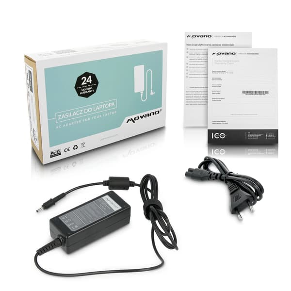 Movano 19v 2.37a (3.0x1.1) 45W virtalähde Asus, Acer