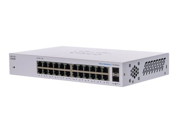 Cisco Switch CBS110 Ohanterad 24-portars GE 2x1G SFP Delad