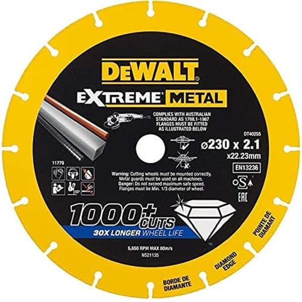 DEWALT LAIKKA METALLI 230x2,1x22,2mm TIMANTTI