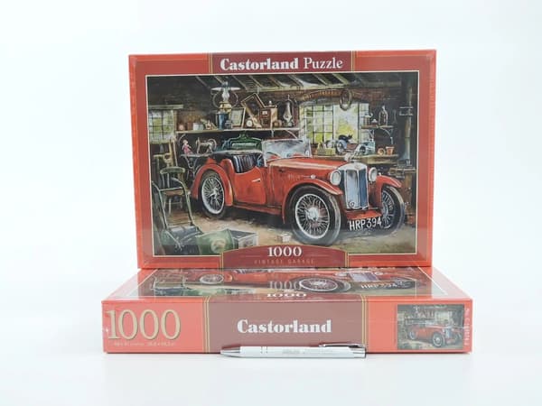 1000 brikker puslespil Vintage Garage
