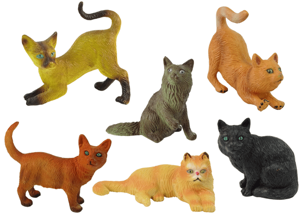Set med figurer Renrasiga katter