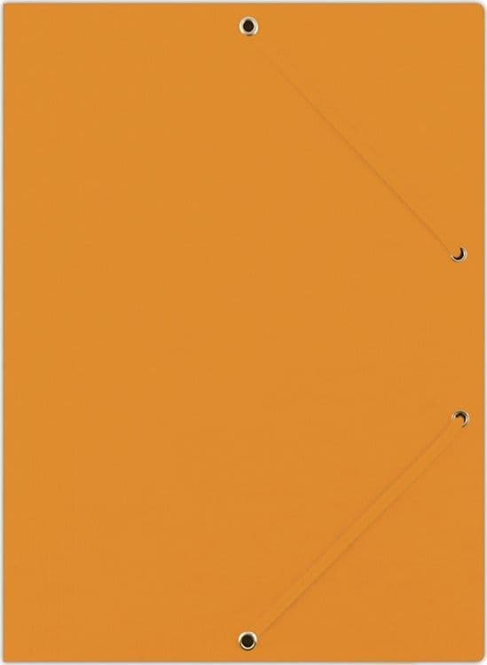 Donau Mapp med gummiband DONAU, pretzel, A4, 390gsm, 3-pack, orange