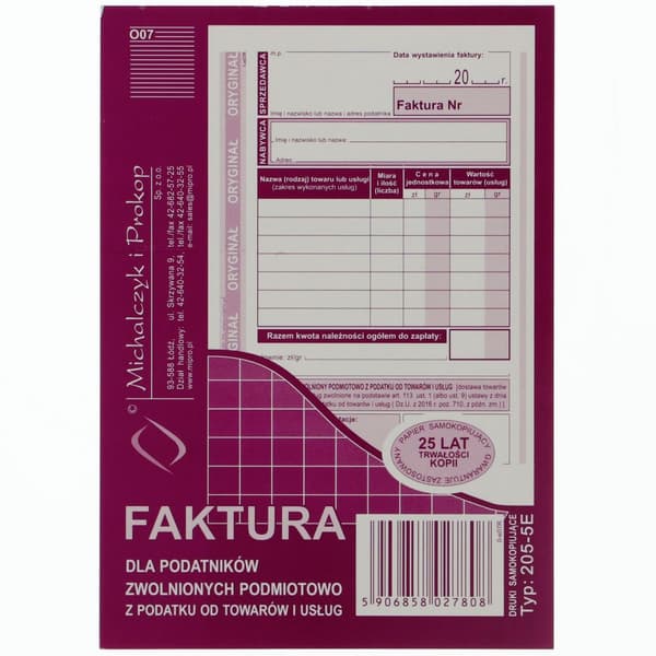 Faktura 205-5E