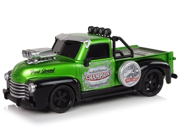 Kauko-ohjattava auto 1:18 vihreä avolava