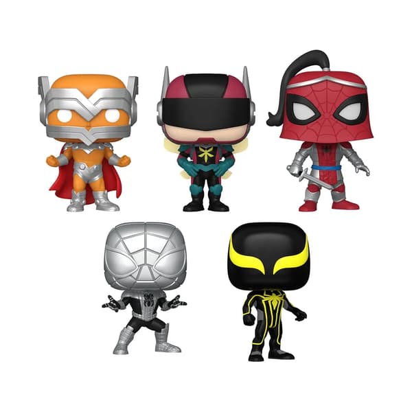 POP pakke med 5 figurer Marvel Spiderman Eksklusiv