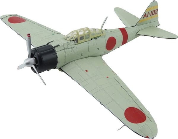 Metalpuslespil 3D-model - Mitsubishi A6M Fly