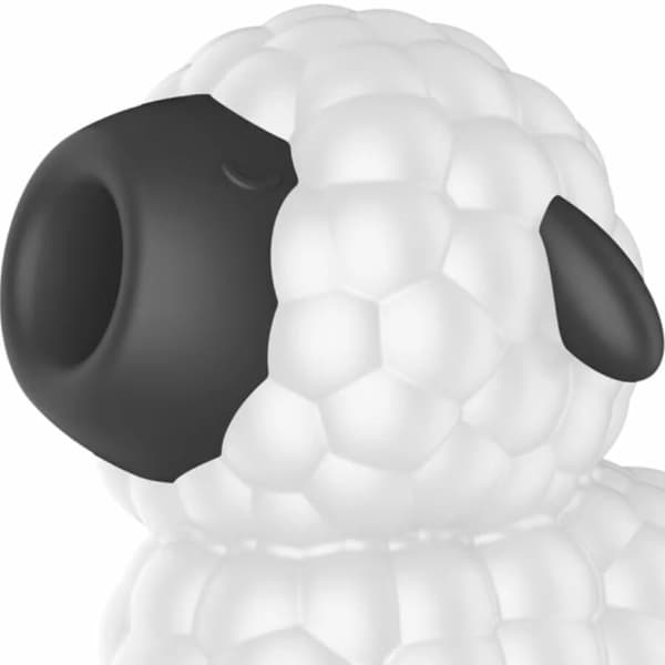 Satisfyer Dreamy Sheep Ilmapulssi- ja värinälaite, silikoni, valkoinen