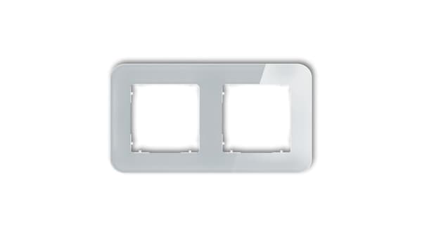 ICON Universalram dubbellindad - glaseffekt (ram: grå botten: vit) 15-0-IRSZ-2