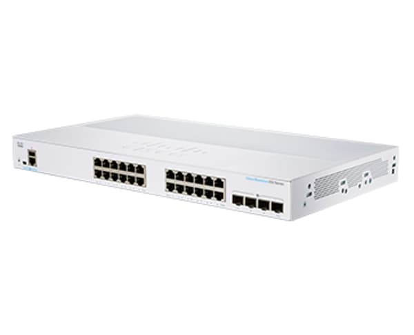 Switch Cisco CBS350-24T-4X-EU (24xGBE, 4xSFP+, blæserløs) - EKSTERIØR