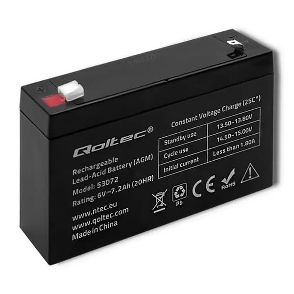 Qoltec Batteri 6V/7.2Ah (53072)