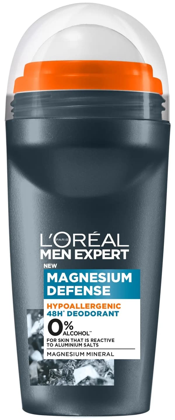 L'Oreal Paris Loreal_Men Expert Magnesium Defense Hypoallergen Roll-On Deodorant 50ml