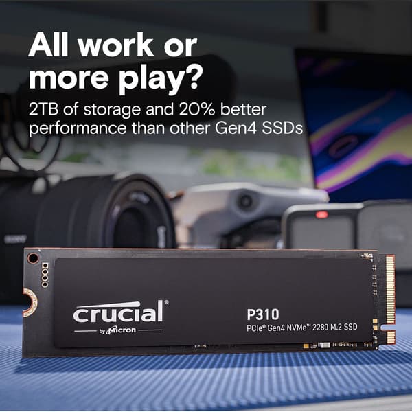 Crucial P310 Gen4 2280 2TB NVMe PCIe M.2 SSD