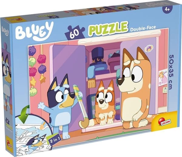 Kaksipuoliset palapelit 60 palaa Bluey 99573 LISCIANI