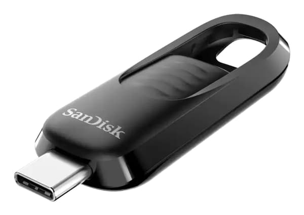 Pendrive SanDisk SanDisk Flash Disk 256GB Ultra Slider, USB-C 3.2, Sort