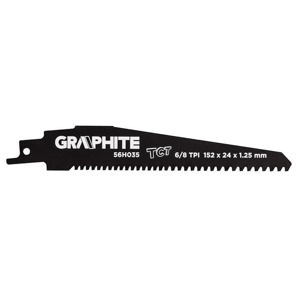 Graphite Bajonetsavklinger (Bajonetsavklinge, HM, 152 x 24 x 1,25 mm, 8/6TPI)