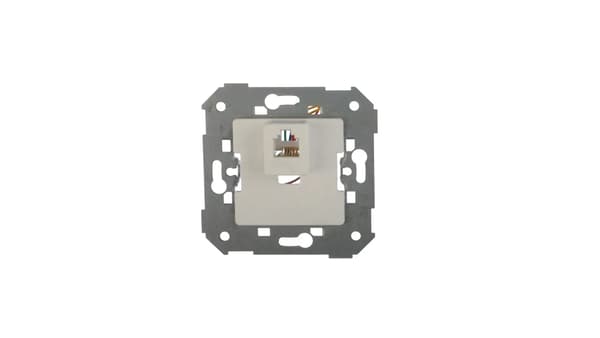 Simon 82 Enkelt telefonstik RJ12 hvid 75481-30