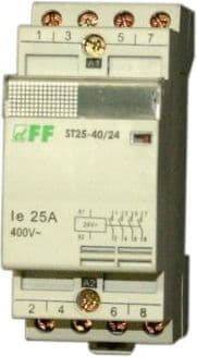 F&F Modulær kontaktor 25A 2Z 230V AC (ST25-20)