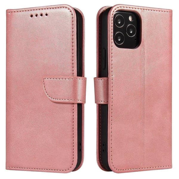 Magnet Case elegant etui med klap og standfunktion til Samsung Galaxy A73 pink