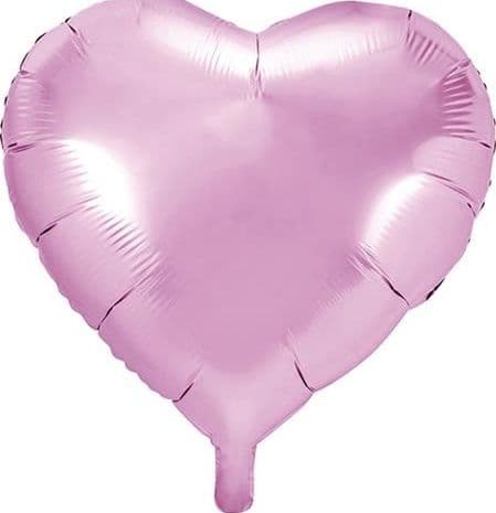 Party Deco Folieballon hjerte, lyserød, 45cm universal