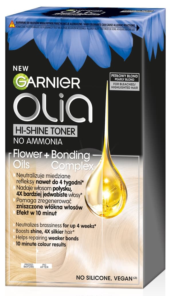 GARNIER Olia Hi-Shine Toner för blont hår - Pärlblond 1st.