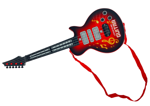 Elgitarr Stjärnor Röd