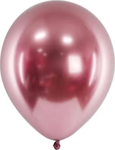 PartyDeco Balloner Blank 30 cm, rosa guld, 10 stk. one size