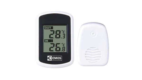Termometer med trådlös sensor 100m E0042