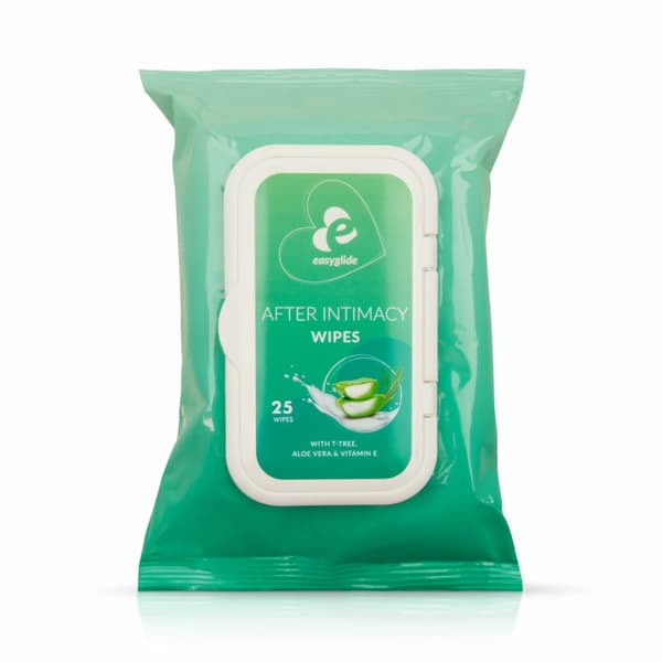 EasyGlide Efter Intimitet Opfriskende Servietter med Aloe & Tea Tree Olie 20 stk.
