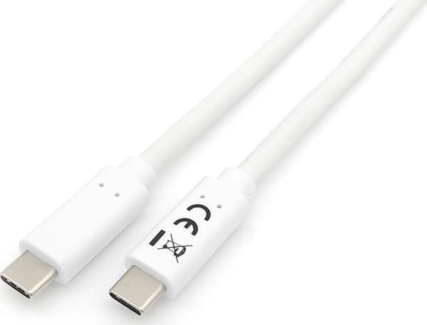 Kaapeli USB Equip USB-C - USB-C 1 m Valkoinen (128361)