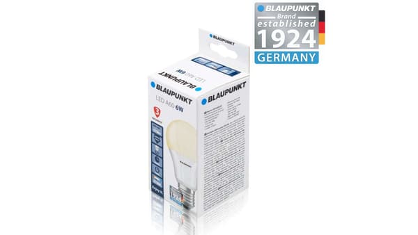 Blaupunkt LED-lamppu E27 6W lämmin väri, BLAUPUNKT-E27-6W-WW